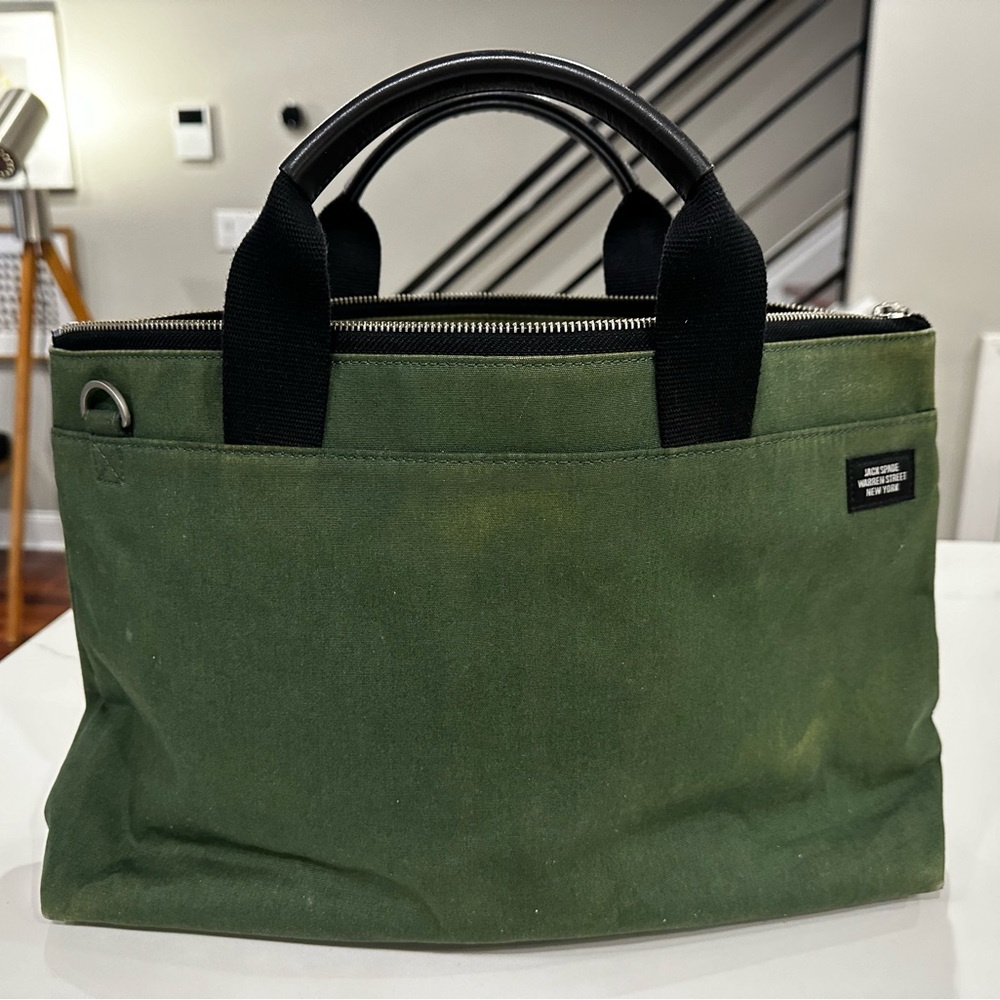Jack Spade Waxed Canvas Laptop Bag